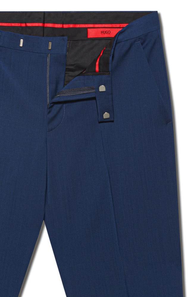 Hugo Boss Regular-fit trousers Blå | HpdDMRLj