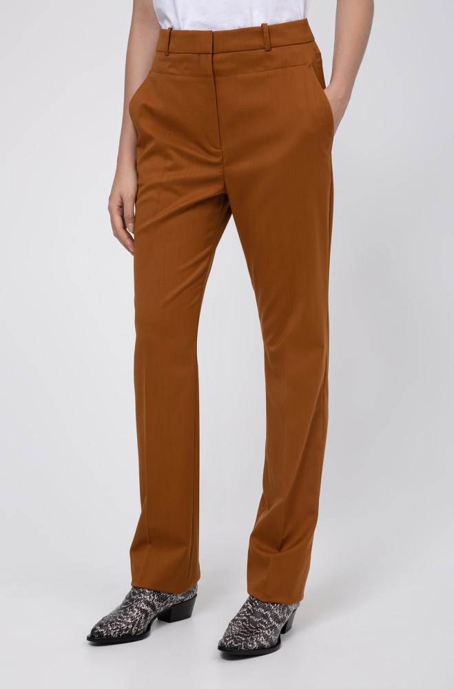 Hugo Boss Regular-fit trousers Brune | iwDqDC8C