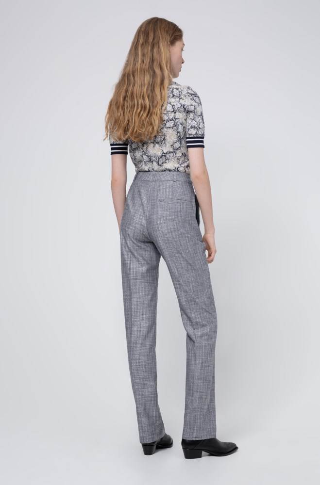 Hugo Boss Regular-fit trousers Lyse Blå | yFCZAxcK