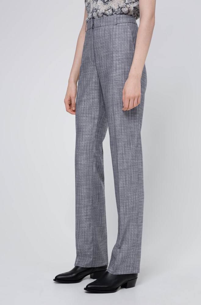 Hugo Boss Regular-fit trousers Lyse Blå | yFCZAxcK