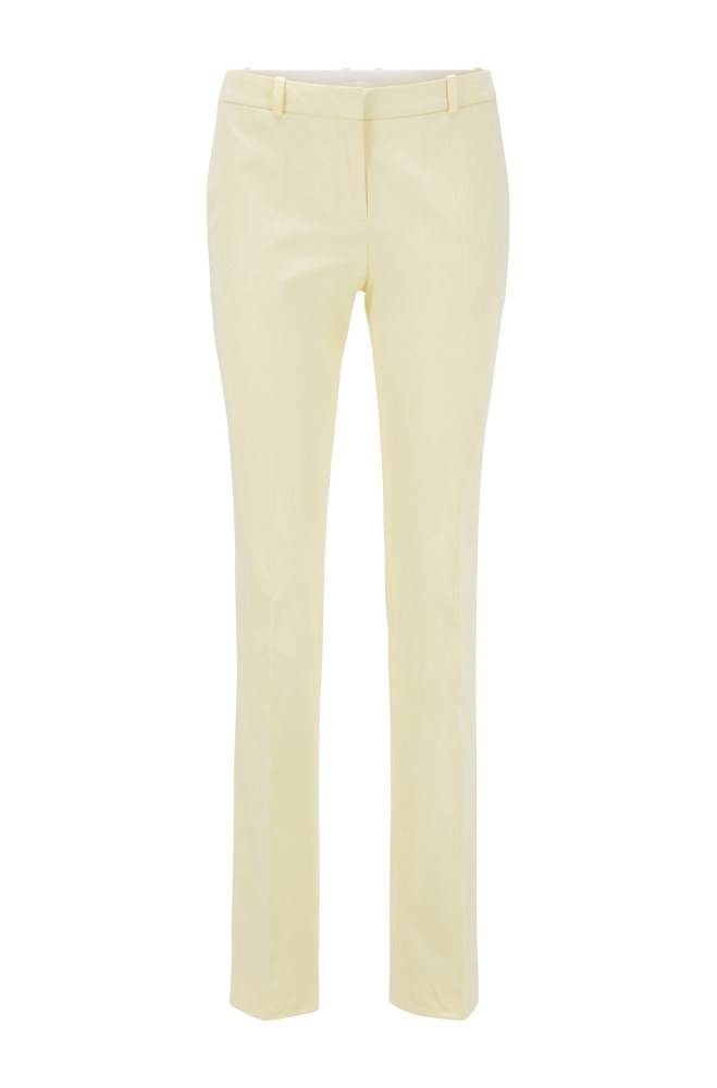 Hugo Boss Regular-fit trousers Lyse Gul | Z7lC2dx9