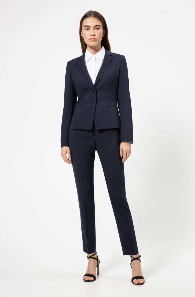 Hugo Boss Regular-fit trousers Mørke Blå | Rg7RQ8sl