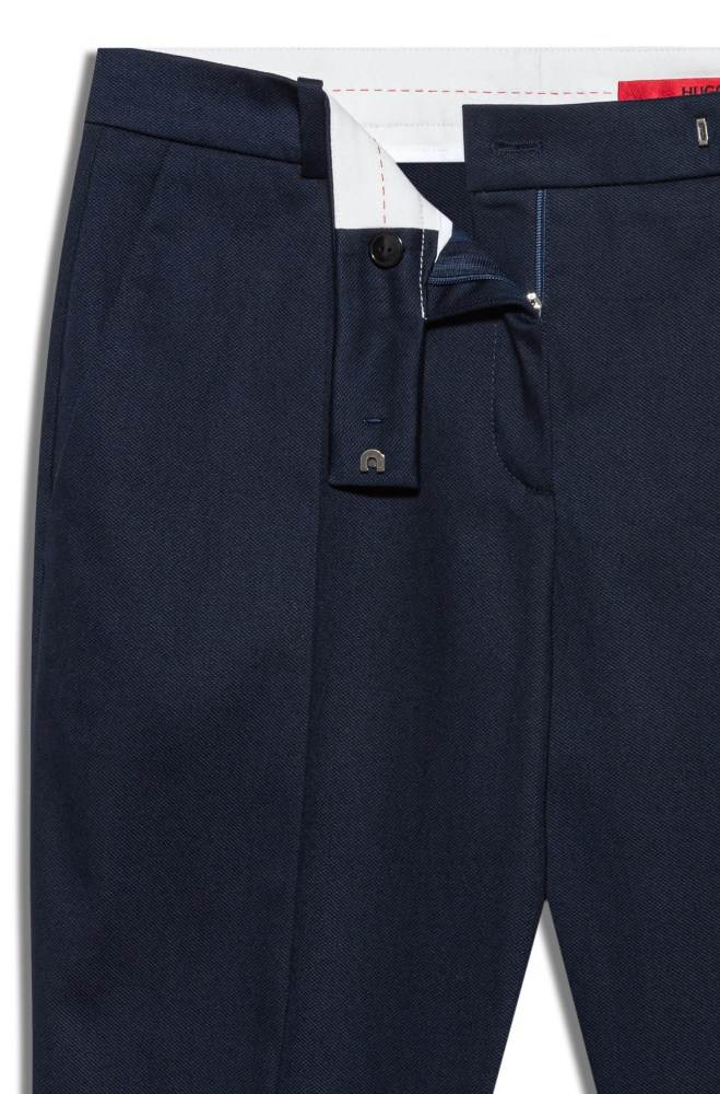 Hugo Boss Regular-fit trousers Mørke Blå | r97ixi6z