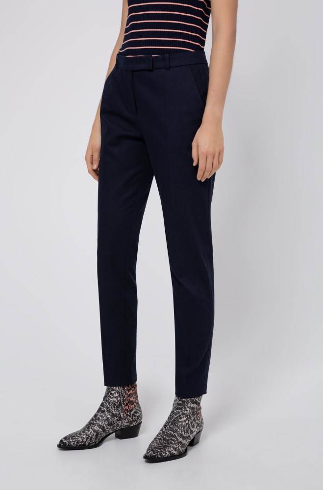 Hugo Boss Regular-fit trousers Mørke Blå | r97ixi6z