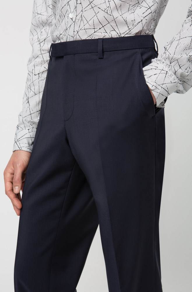 Hugo Boss Regular-fit trousers Mørke Blå | u5HWYcs7