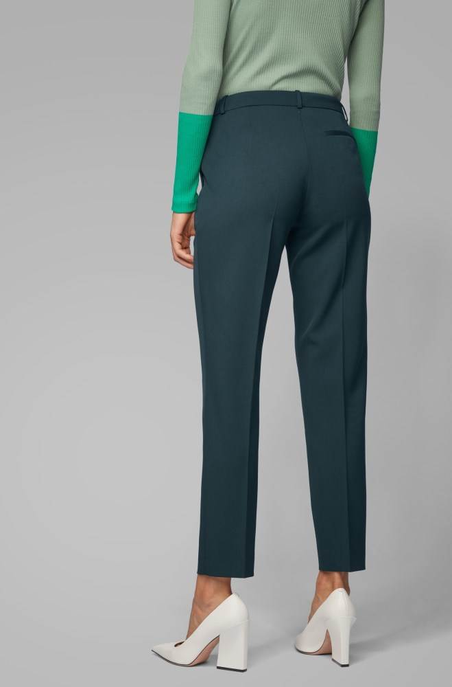 Hugo Boss Regular-fit trousers Mørke Grønn | 0KbGxXnK