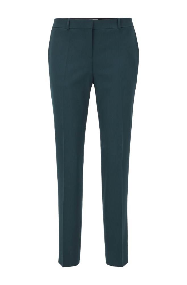 Hugo Boss Regular-fit trousers Mørke Grønn | 0KbGxXnK