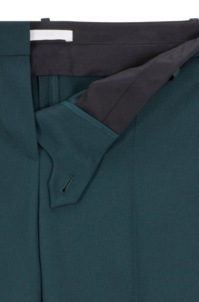 Hugo Boss Regular-fit trousers Mørke Grønn | XEsnhPjJ