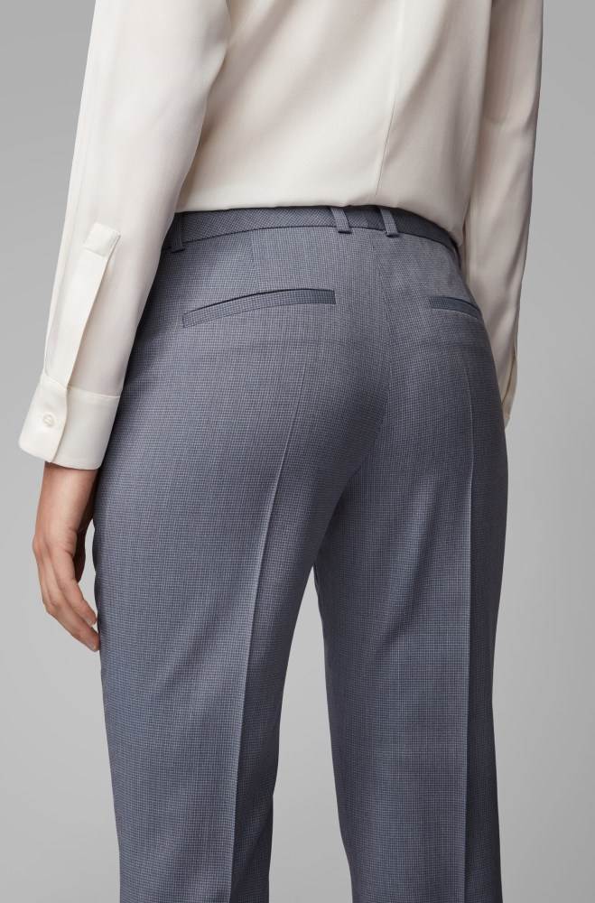 Hugo Boss Regular-fit trousers Patterned | C49Hnqup