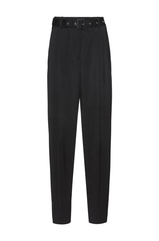 Hugo Boss Regular-fit trousers Svarte | IwRfINWj