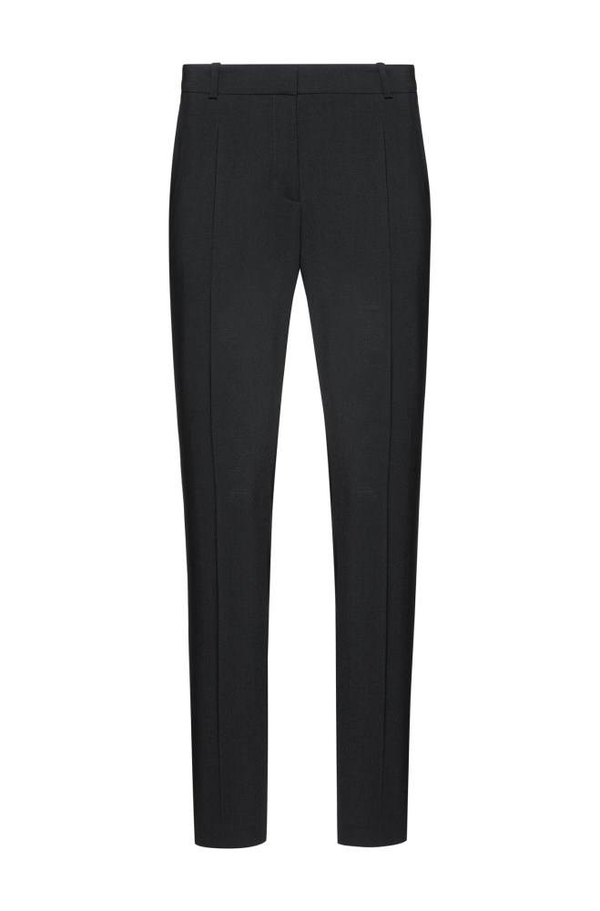 Hugo Boss Regular-fit trousers Svarte | WbmK5JAV