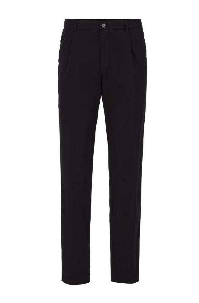 Hugo Boss Regular-fit trousers Svarte | grjvwj1P