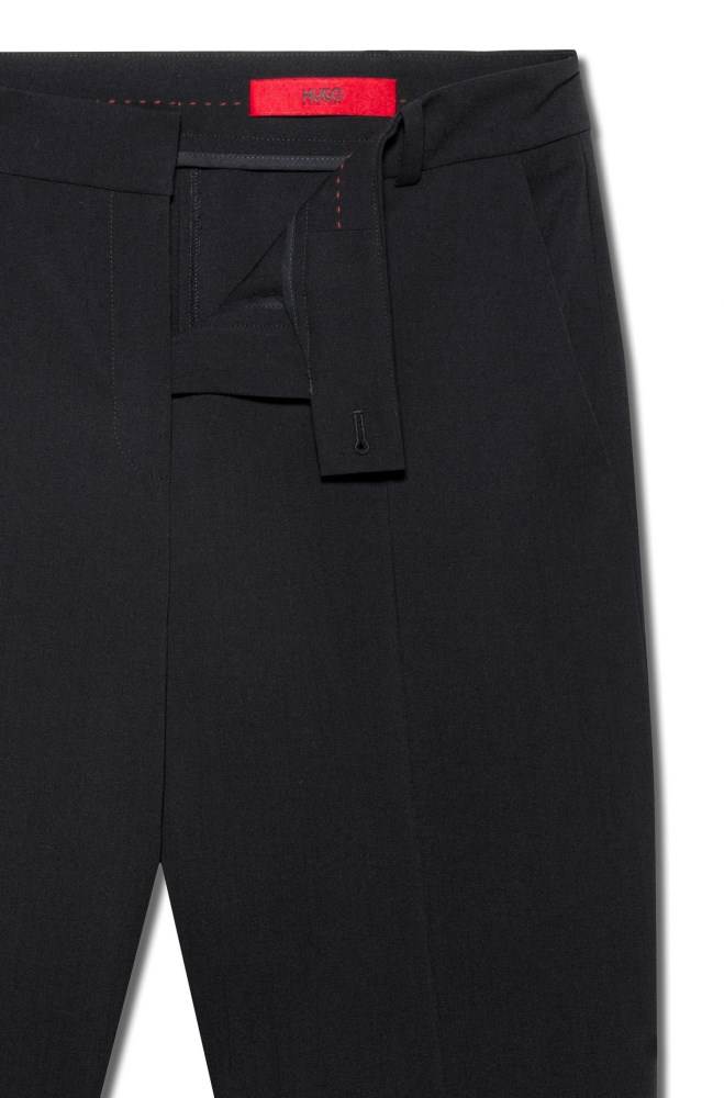 Hugo Boss Regular-fit trousers Svarte | mK2fXVsx