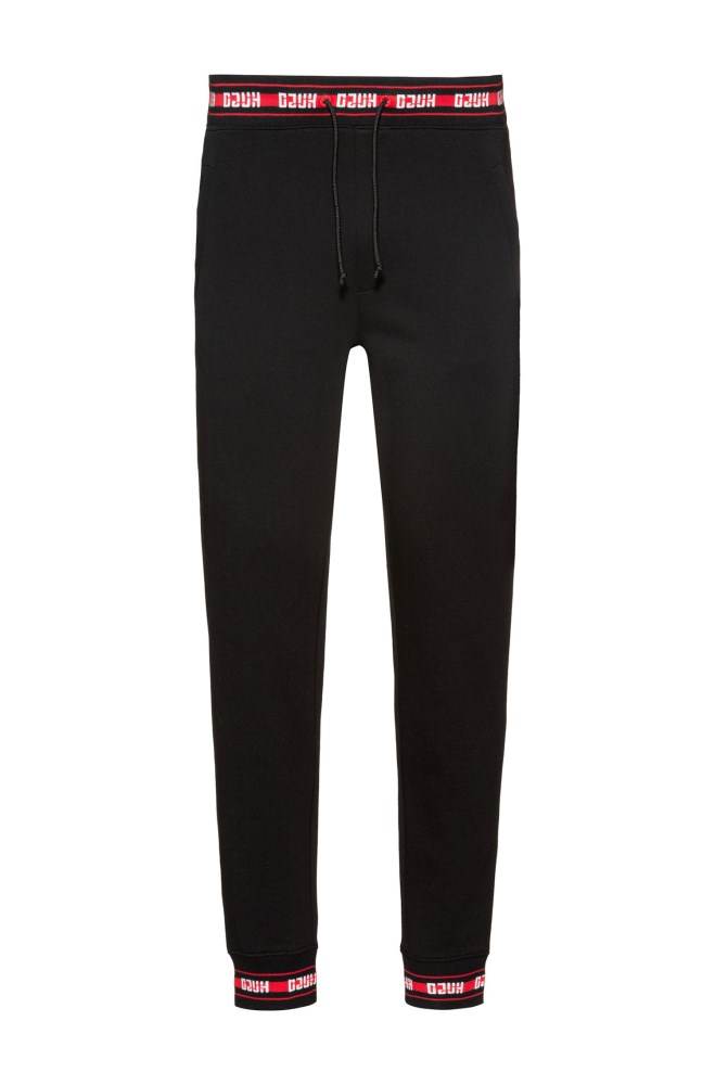 Hugo Boss Regular-fit trousers Svarte | tWIpJCQl