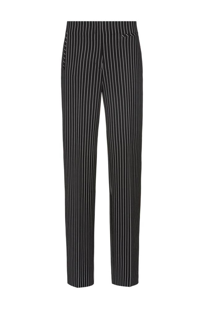 Hugo Boss Regular-fit trousers Svarte | xzENMjVi