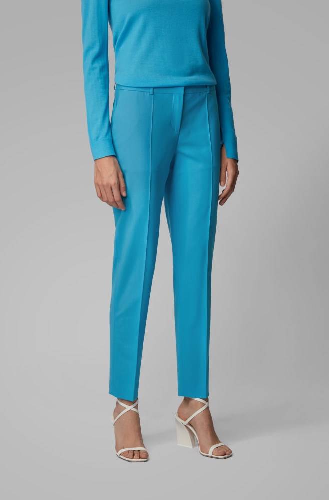 Hugo Boss Regular-fit trousers Turkis | XuotTITQ