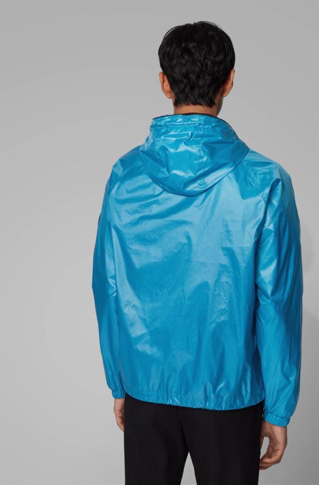 Hugo Boss Regular-fit windbreaker Turkis | vzxmxWdl