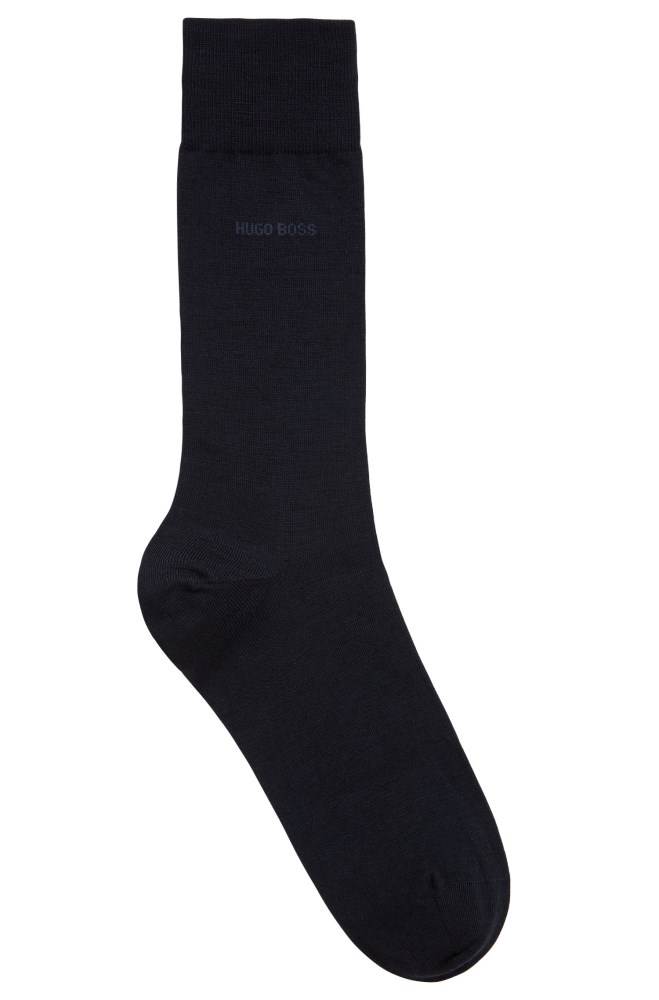 Hugo Boss Regular-length socks Mørke Blå | 95bWKlCD