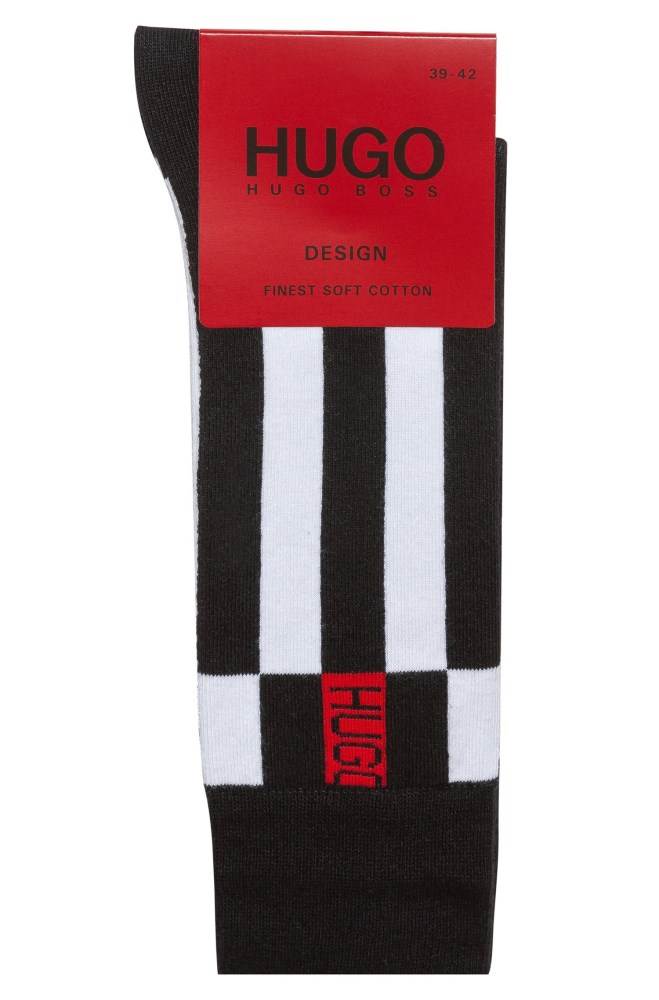 Hugo Boss Regular-length socks Svarte | qb5DS4BN