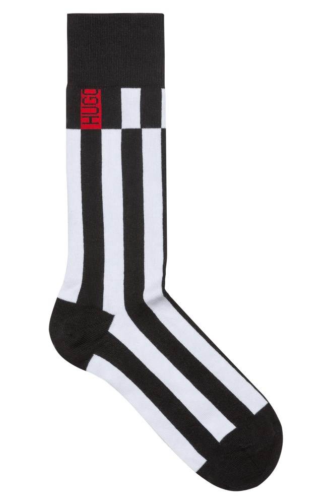 Hugo Boss Regular-length socks Svarte | qb5DS4BN