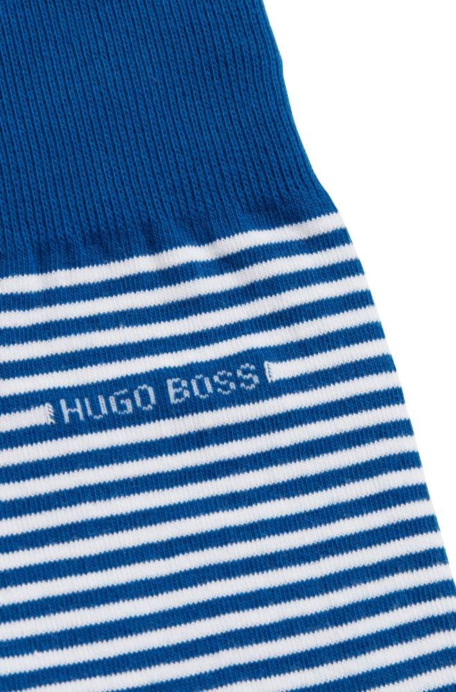 Hugo Boss Regular-length striped socks Blå | oKDeFmDM