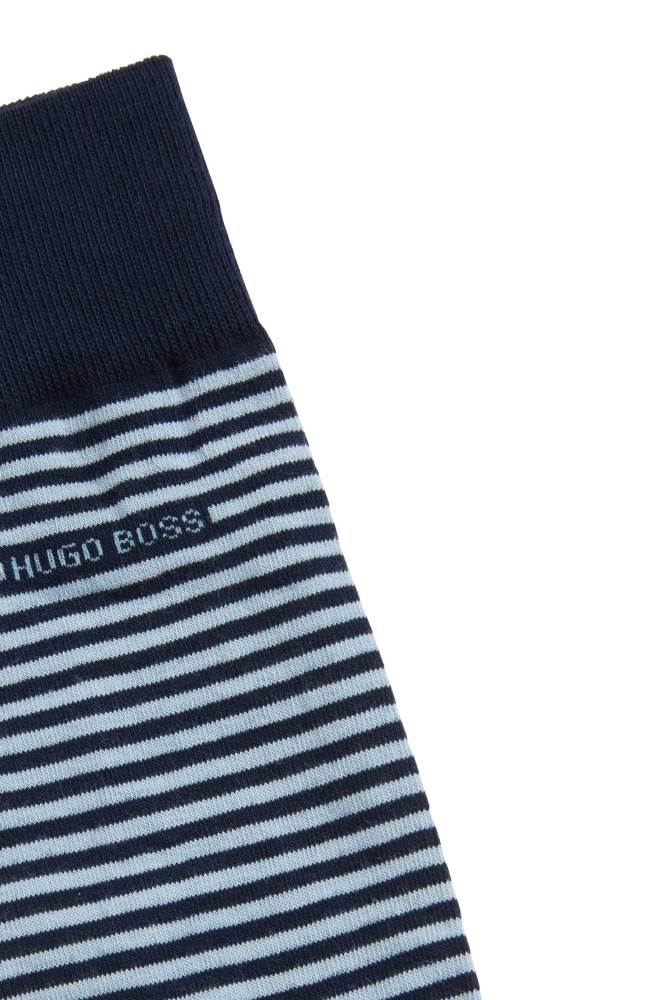 Hugo Boss Regular-length striped socks Mørke Blå | fIGwH4gK