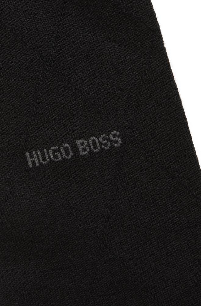 Hugo Boss Regular-length wool-blend socks Svarte | BxP62jYu