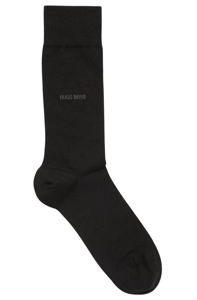 Hugo Boss Regular-length wool-blend socks Svarte | BxP62jYu