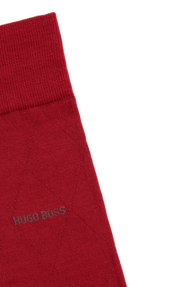 Hugo Boss Regular-length wool-blend socks Rød | Uf5oizaQ