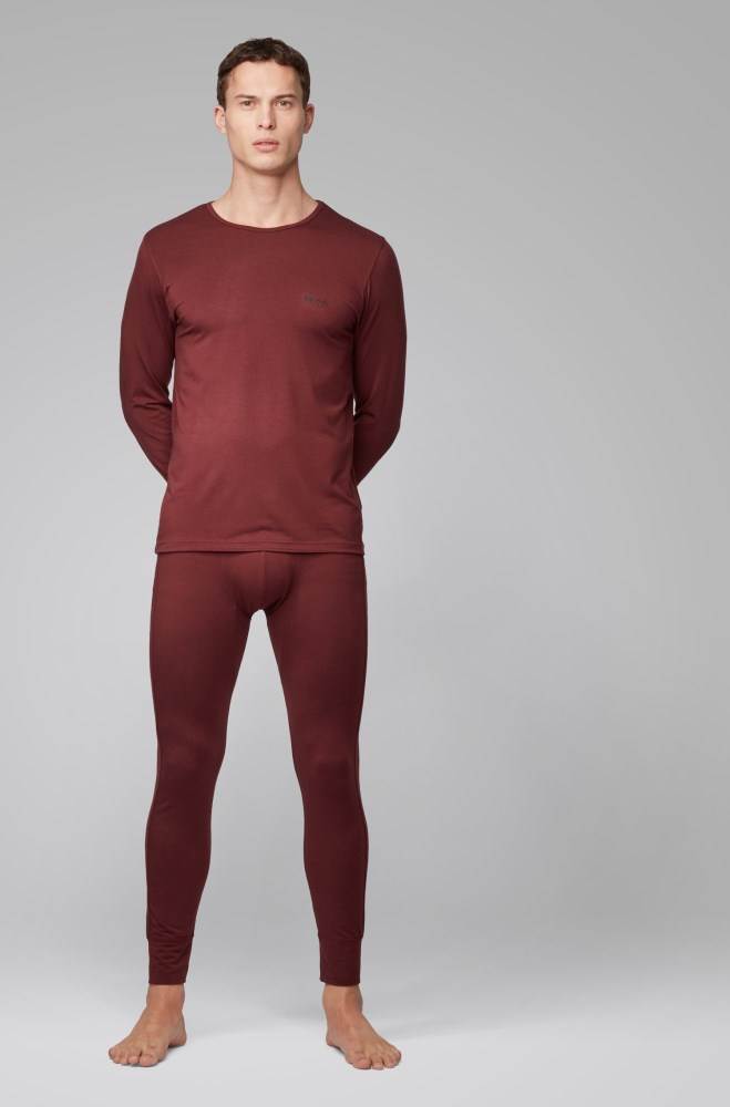 Hugo Boss Regular-rise long johns Mørke Rød | GkGGXt5L