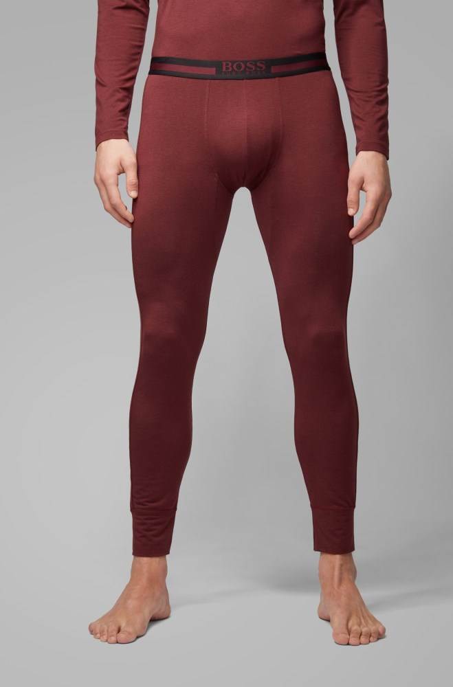 Hugo Boss Regular-rise long johns Mørke Rød | GkGGXt5L