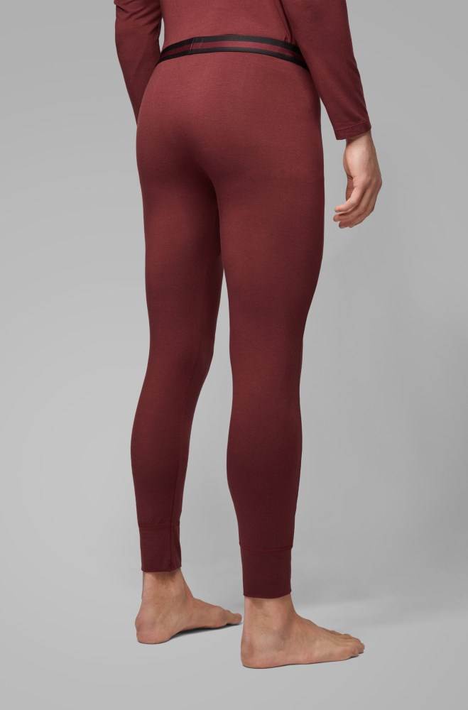 Hugo Boss Regular-rise long johns Mørke Rød | GkGGXt5L