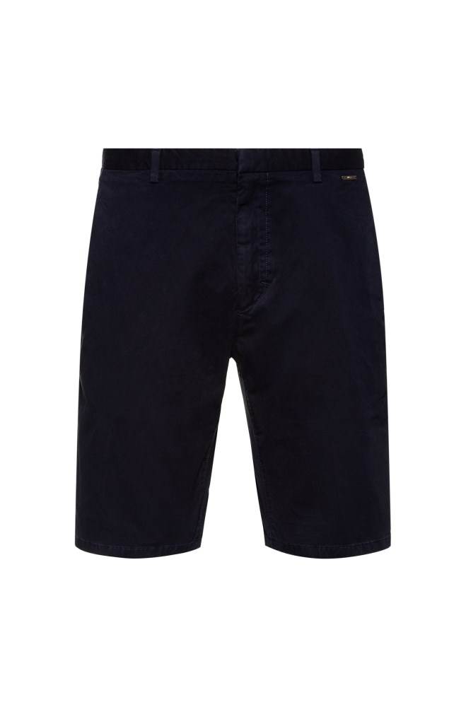 Hugo Boss Regular-rise shorts Mørke Blå | E5iRS8Lp