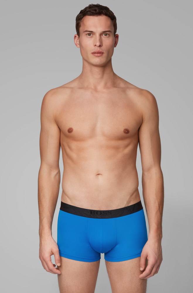 Hugo Boss Regular-rise trunks Blå | nRVjdFdC