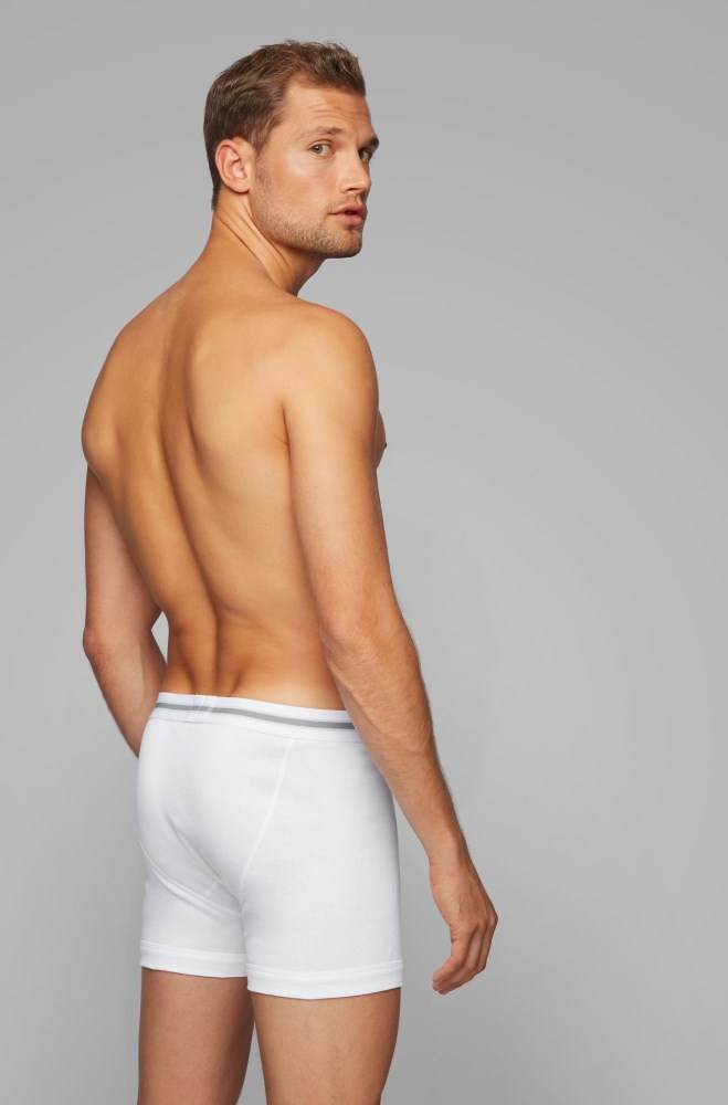 Hugo Boss Regular-rise trunks Hvite | qDmnkdN0