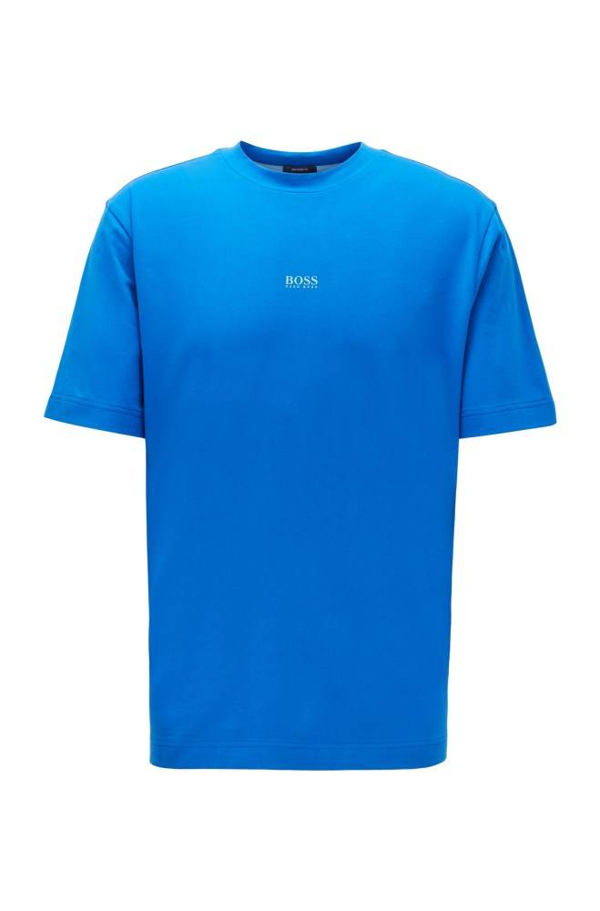 Hugo Boss Relaxed-fit T-shirt Blå | sMzZ0Qzp