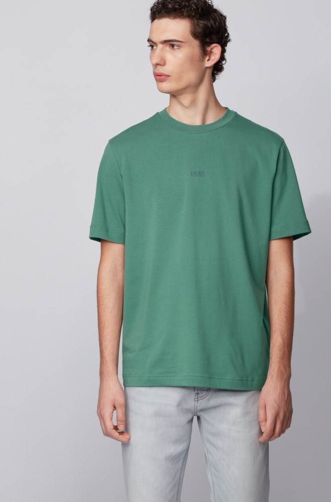 Hugo Boss Relaxed-fit T-shirt Grønn | 04OR4mTv