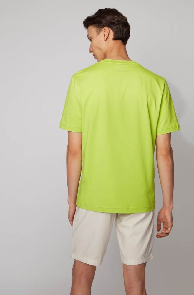 Hugo Boss Relaxed-fit T-shirt Gul | lwVZKSIf