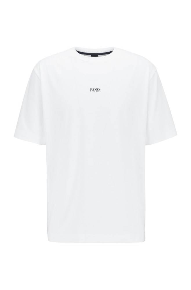 Hugo Boss Relaxed-fit T-shirt Hvite | 89tZRzvo