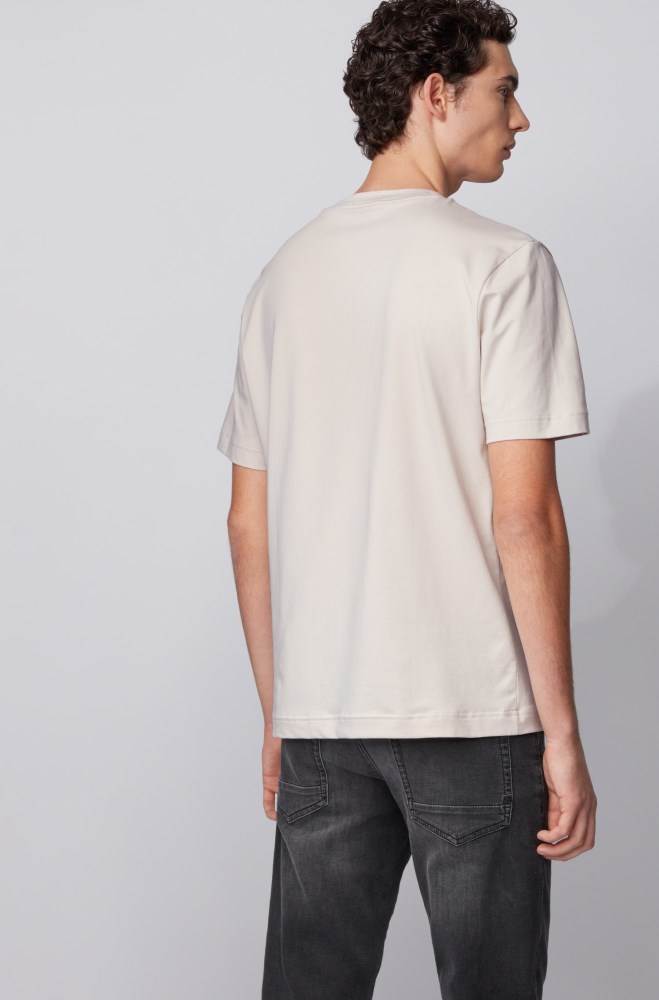 Hugo Boss Relaxed-fit T-shirt Lyse Grå | 0NNfmNmA