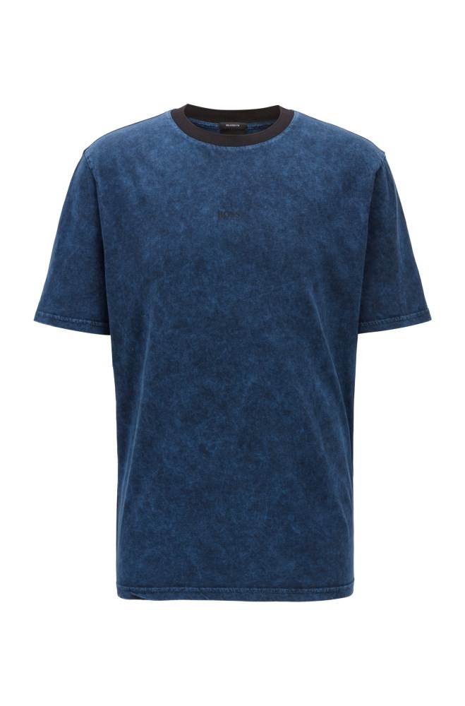 Hugo Boss Relaxed-fit T-shirt Mørke Blå | ISVDabJg