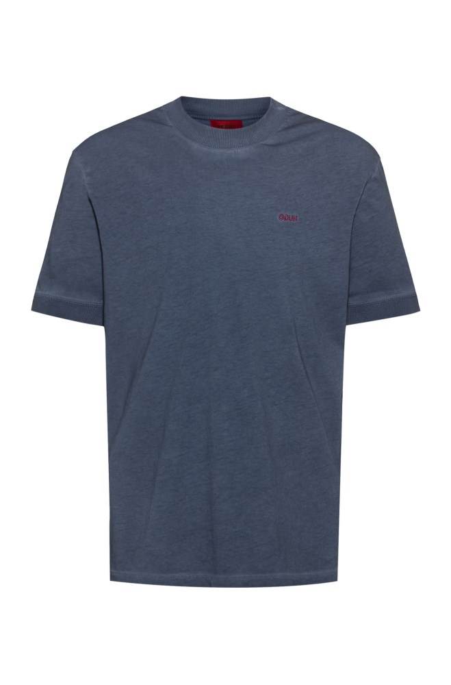 Hugo Boss Relaxed-fit T-shirt Mørke Blå | XVpyUFds