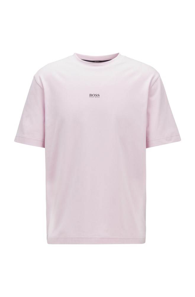 Hugo Boss Relaxed-fit T-shirt Mørke Rosa | Zuv1TYrx