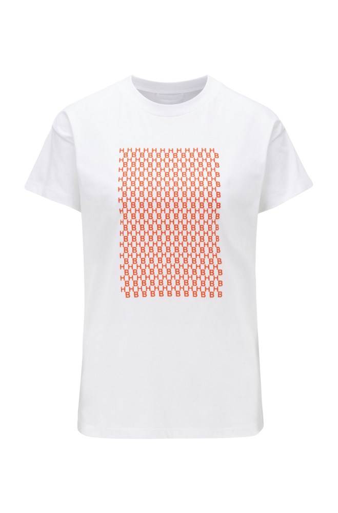 Hugo Boss Relaxed-fit T-shirt Patterned | m0qkm4q3