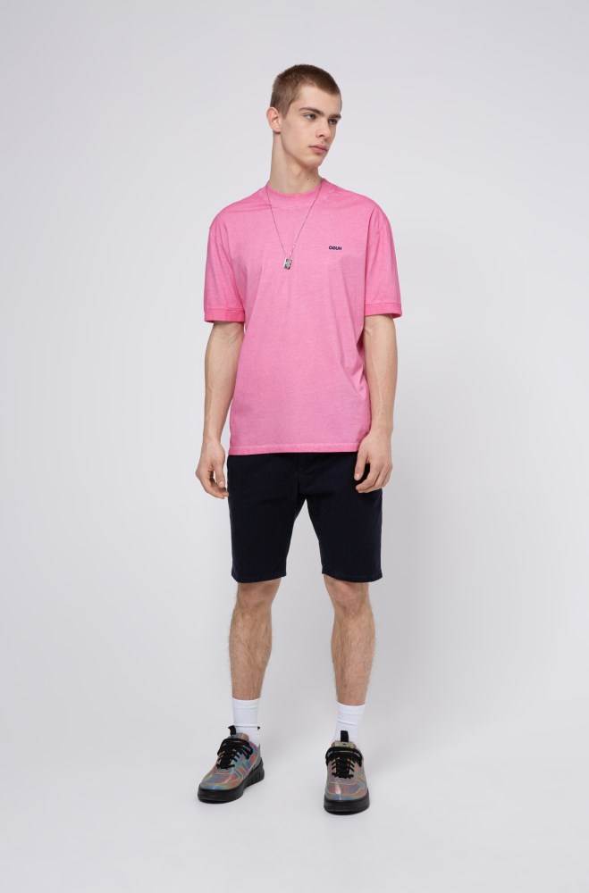 Hugo Boss Relaxed-fit T-shirt Rosa | 1W0LSqv2