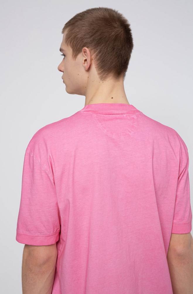 Hugo Boss Relaxed-fit T-shirt Rosa | 1W0LSqv2