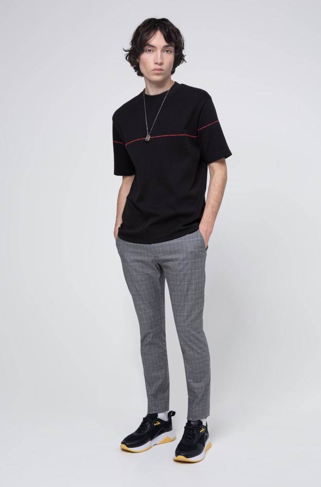 Hugo Boss Relaxed-fit T-shirt Svarte | LezcDugh