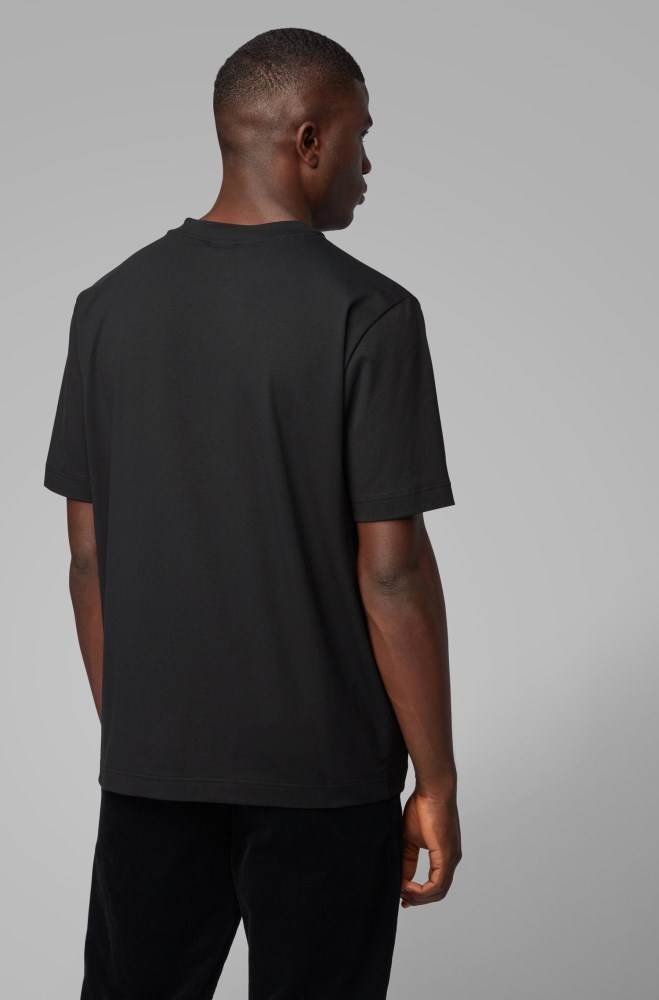 Hugo Boss Relaxed-fit T-shirt Svarte | dT4rptI0