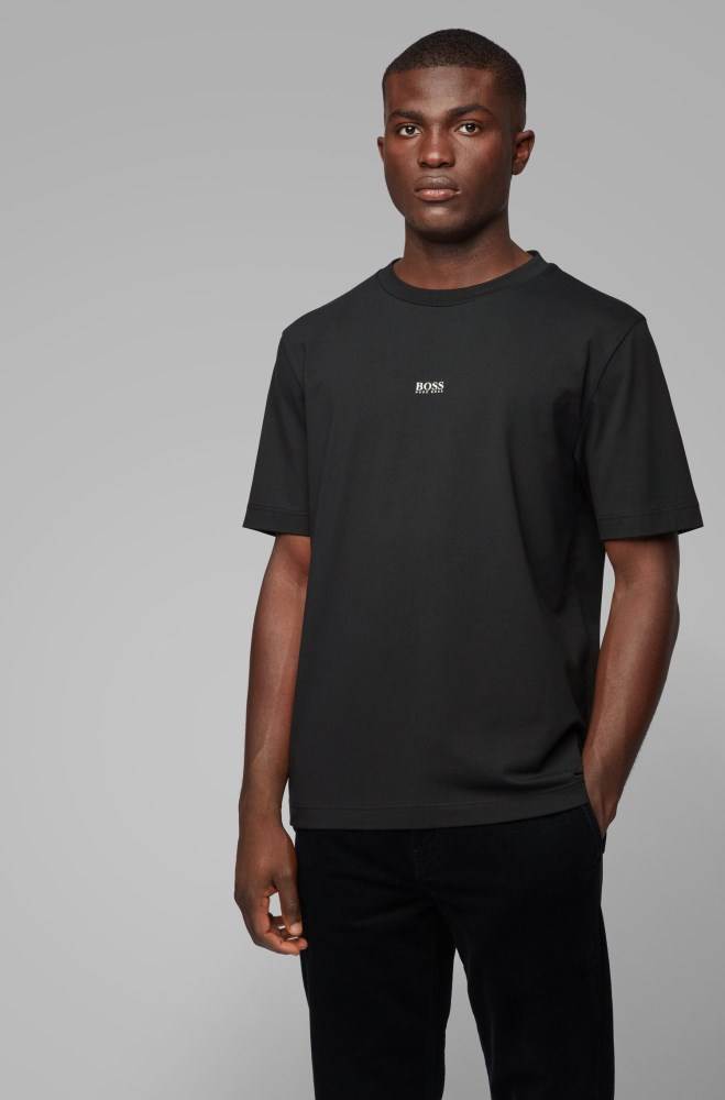 Hugo Boss Relaxed-fit T-shirt Svarte | dT4rptI0