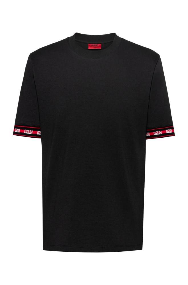 Hugo Boss Relaxed-fit T-shirt Svarte | li1z4rmb